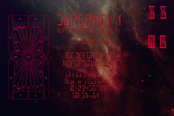Supernova Alphnum Font Download
