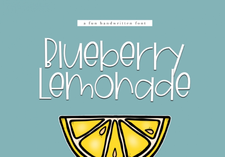 Blueberry Lemonade Font Download