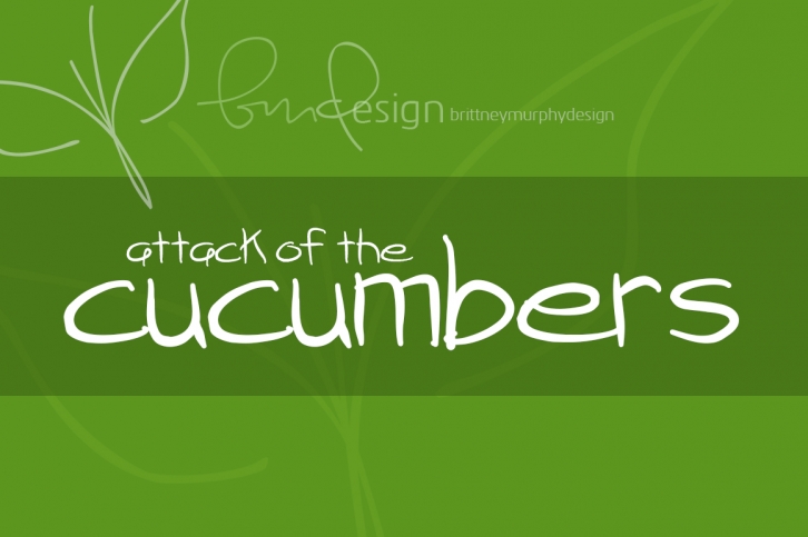 Attack of the Cucumbers Font Download