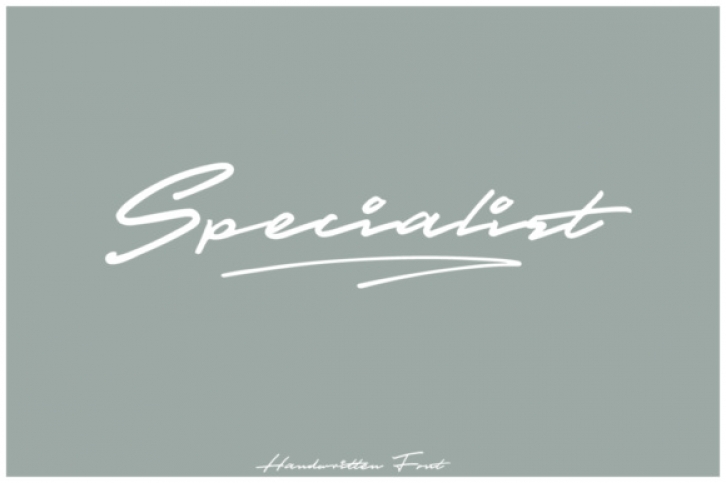 Specialist Font Download