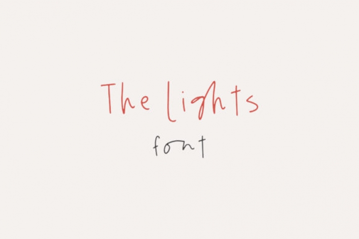 The Lights Font Download