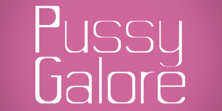 CA Pussy Galore Font Download