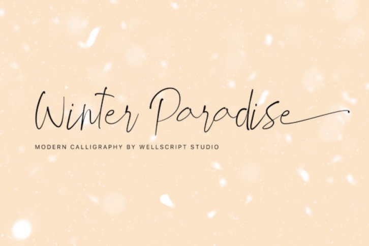 Winter Paradise Font Download