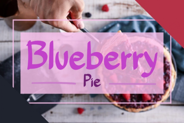 Blueberry Pie Font Download