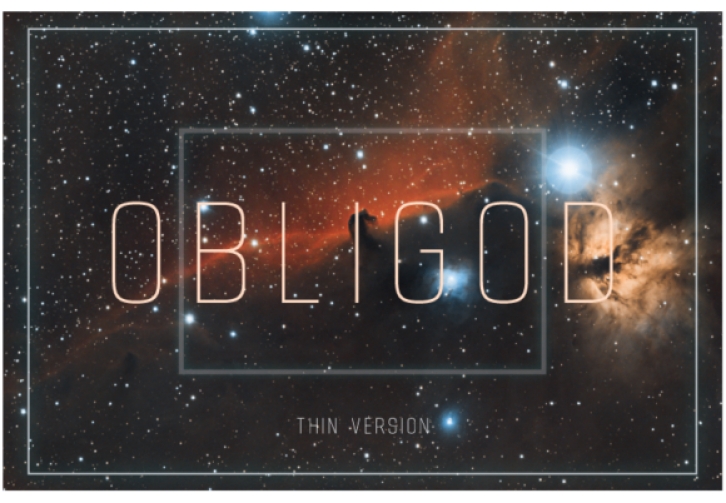 Obligod Thin Font Download