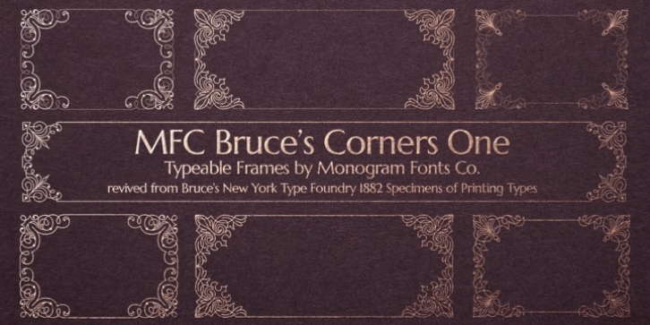 MFC Bruce Corners One Font Download