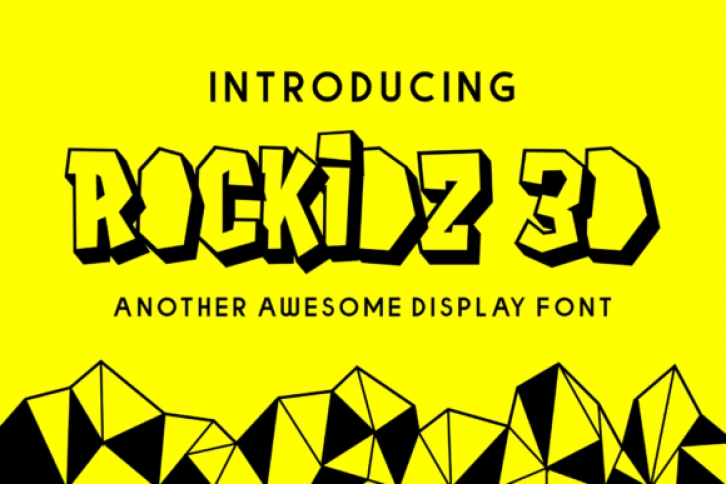 Rockidz 3D Font Download