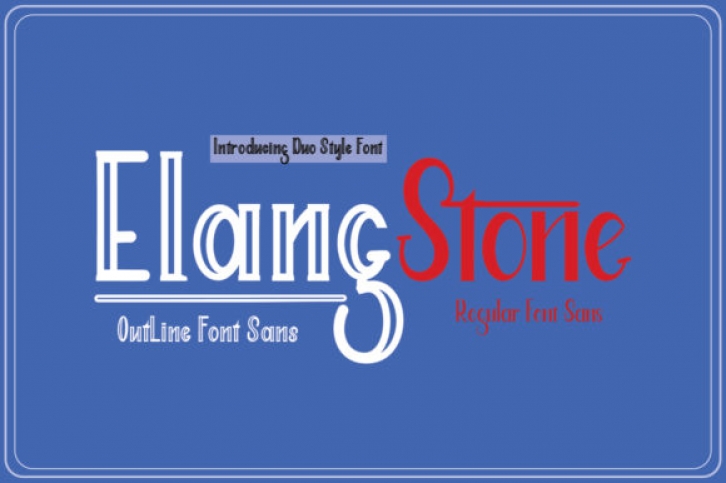 Elang Stone Font Download