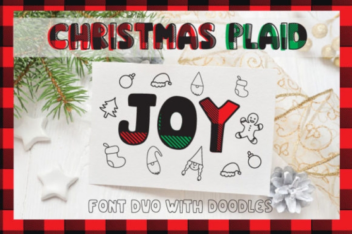 Christmas Plaid Font Download