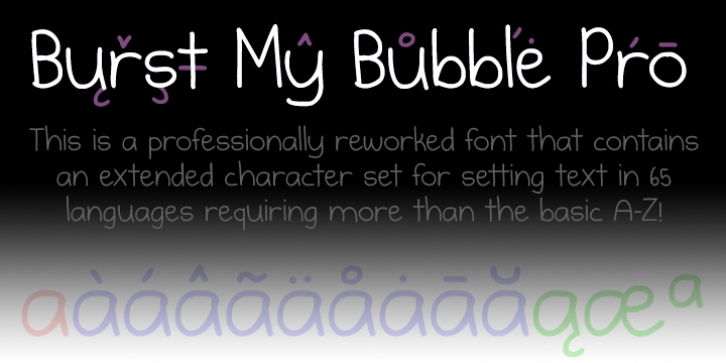 Burst My Bubble Pro Font Download