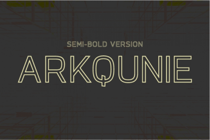 Arkqunie Outline Semi-Bold Font Download