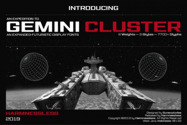 Gemini Cluster - Expanded Fonts Font Download