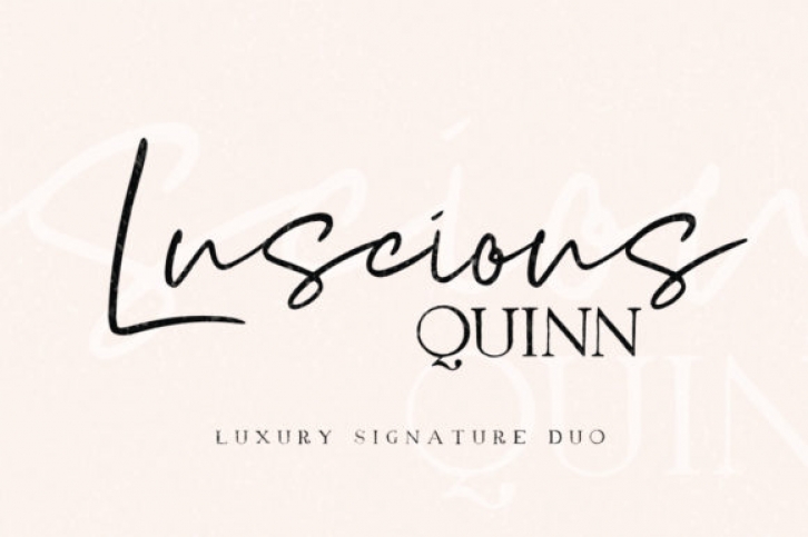Luscious Quinn Duo Font Download