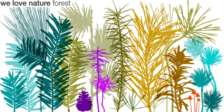 We Love Nature Forest Font Download