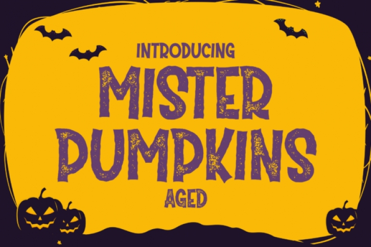 Mister Pumpkins Aged Font Download