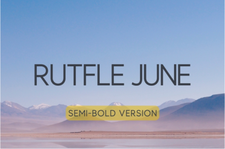 Rutfle June Semi-Bold Font Download