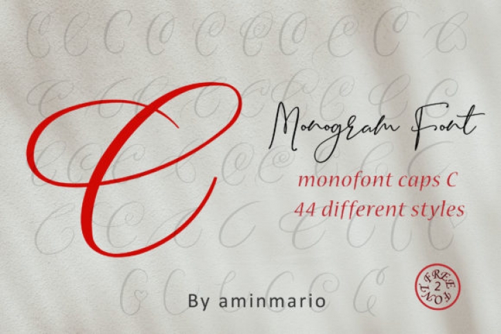 Monogram C | Monofont Caps C Font Download