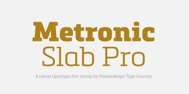 Metronic Slab Pro Font Download