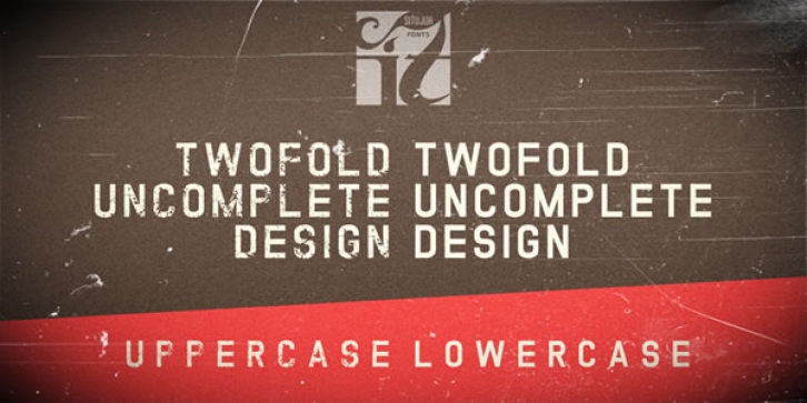 Twofold Uncomplete Design Font Download
