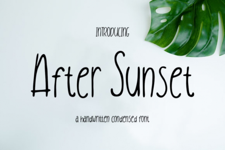 After Sunset Font Download