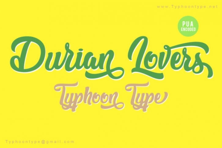 Durian Lovers Font Download