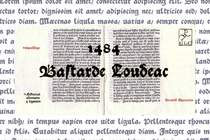 1484 Bastarde Louceac Font Download