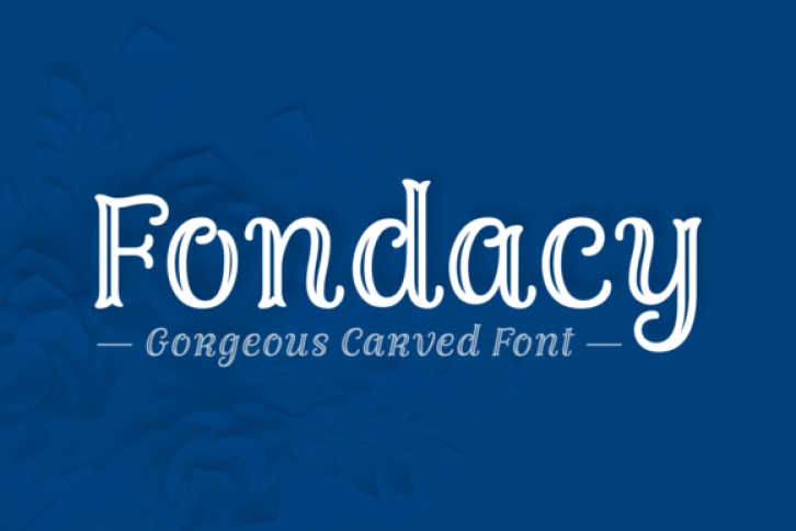 Fondacy Carved Font Download