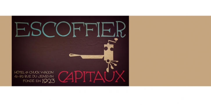 Escoffier Capitaux Font Download