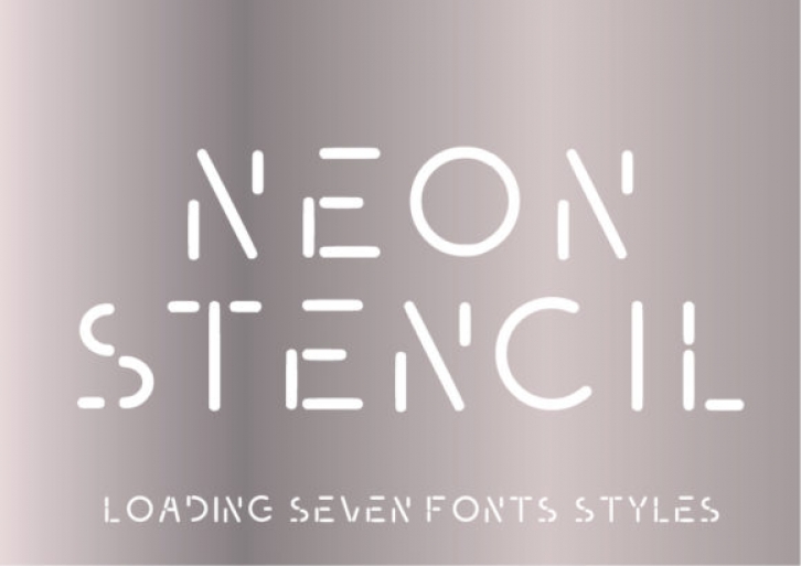 Neon Stencil Font Download