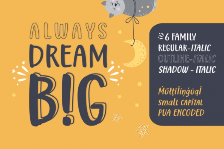 Always Dream Big Font Download