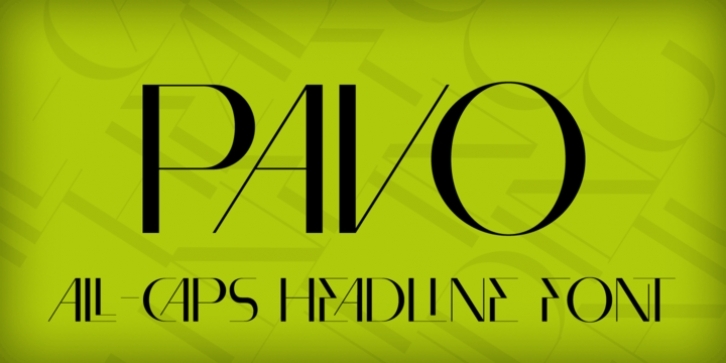 Pavo Font Download