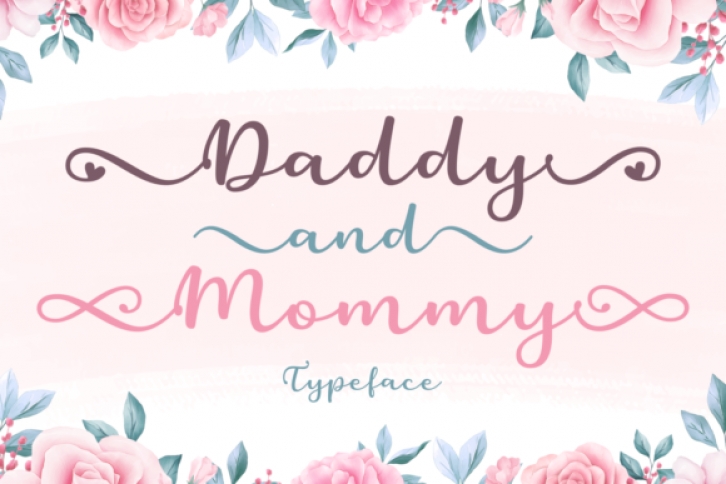 Daddy and Mommy Font Download
