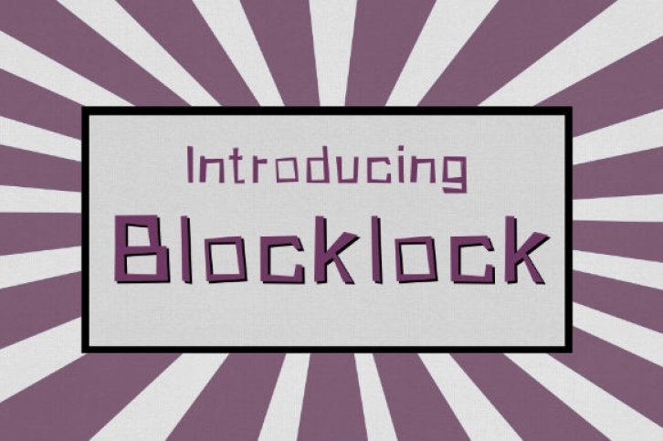 Blocklock Font Download