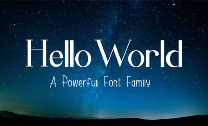 Hello World Family Font Download