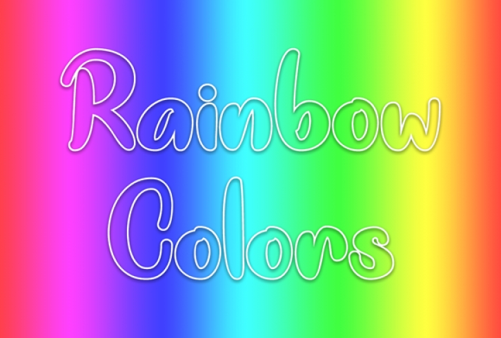 Rainbow Colors Font Download