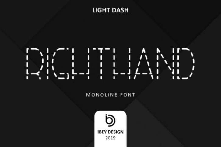 Right Hand Light Dash Font Download