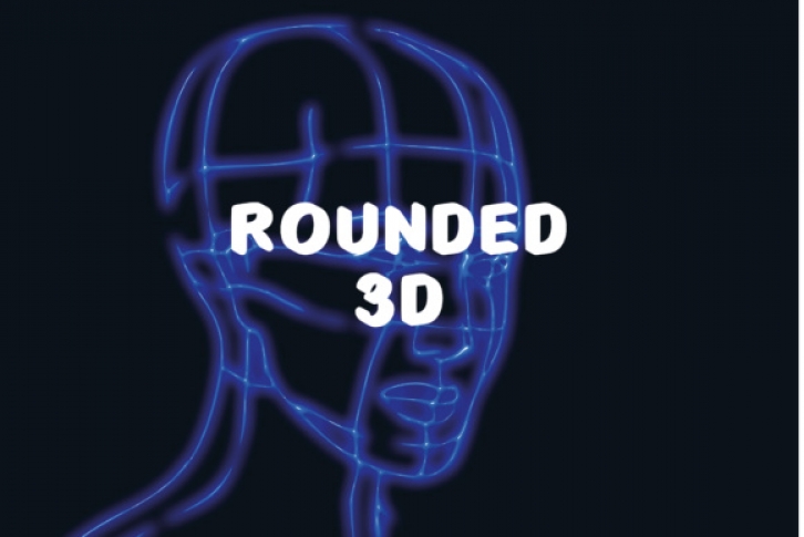 Rounded 3D Font Download
