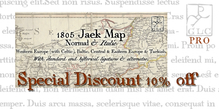 1805 Jaeck Map Font Download