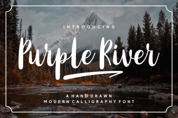 Purple River Font Download