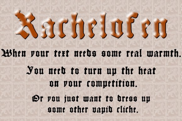 Kachelofen Font Download