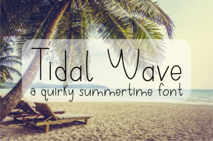 Tidal Wave Font Download