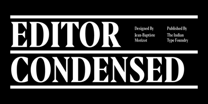 Editor Condensed Font Download