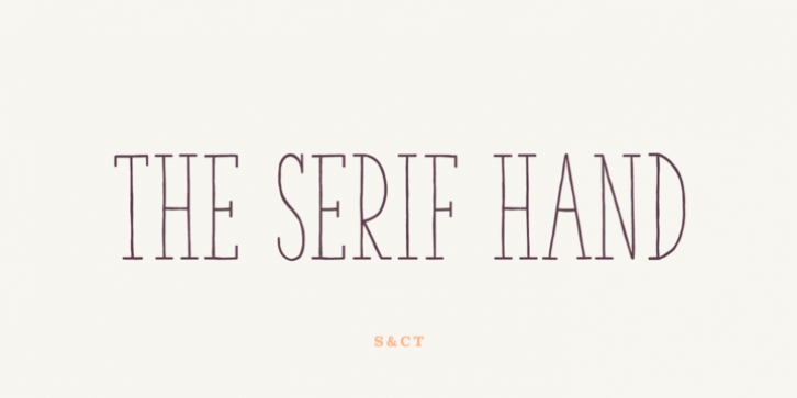 The Serif Hand Font Download