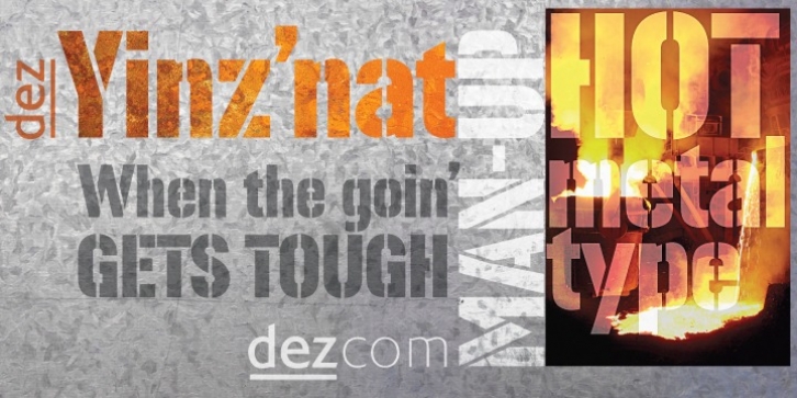 Dez Yinznat Stencil Font Download