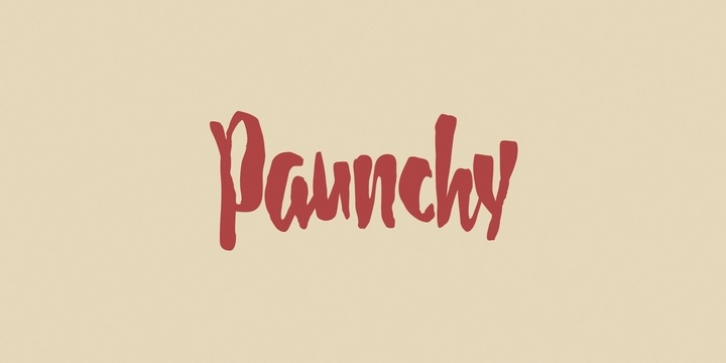 Paunchy Font Download