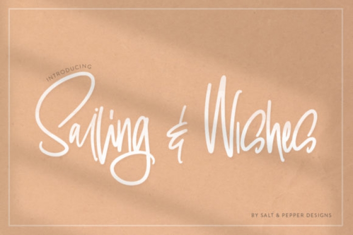 Sailing  Wishes Font Download