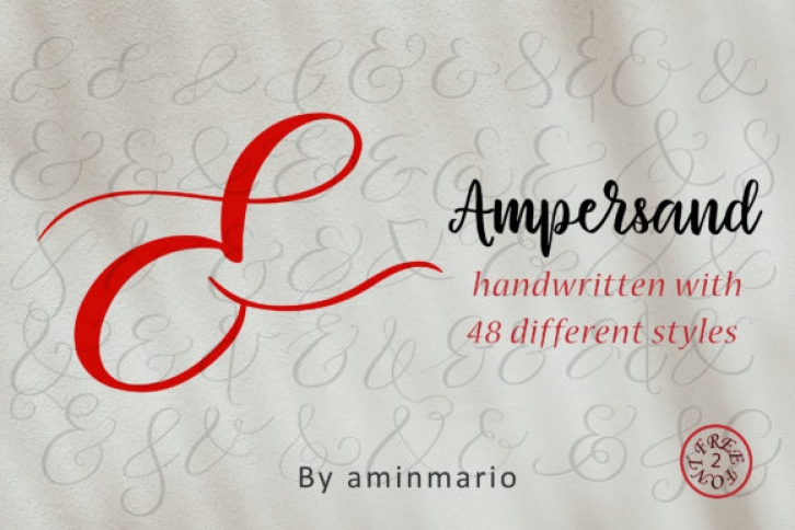 Ampersand | 48 Different Styles Font Download