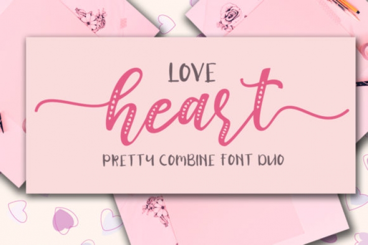 Love Heart Duo Font Download