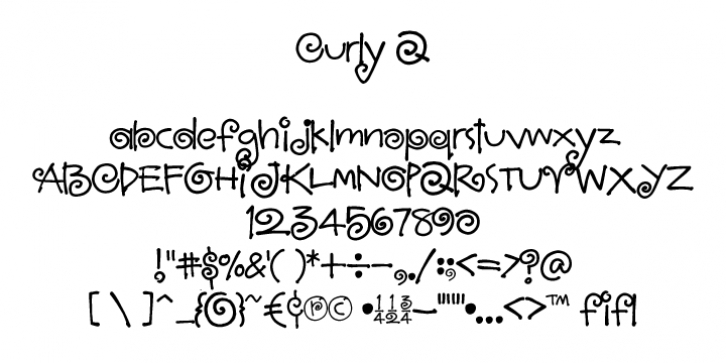 Curly Q Font Download
