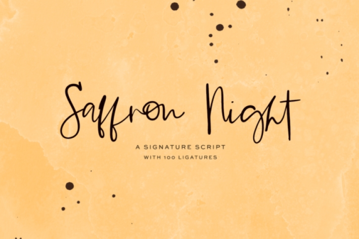 Saffron Night Font Download